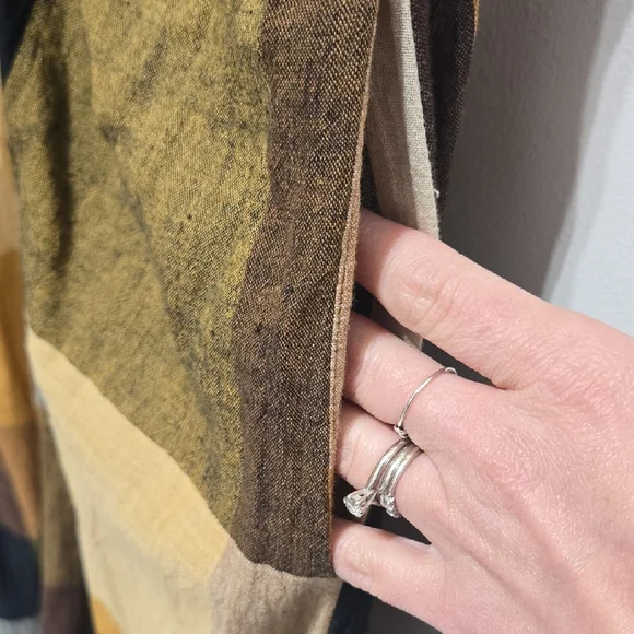 Rujuta Sheth Emily Maxi Dress Marni Chex with Front Tie Size Large - Picture 6 of 8